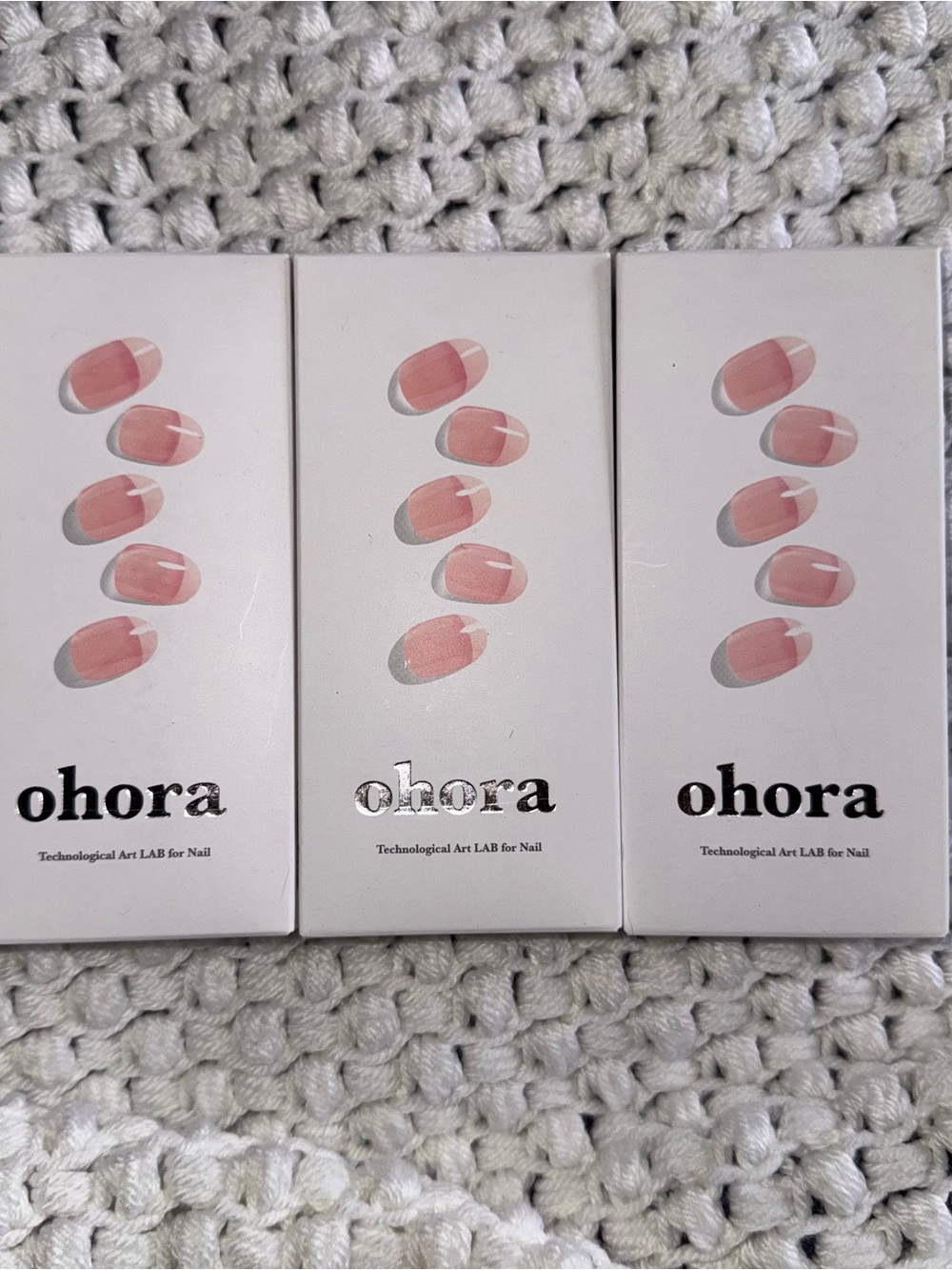 3 packs of Ohora N Essential French Nails